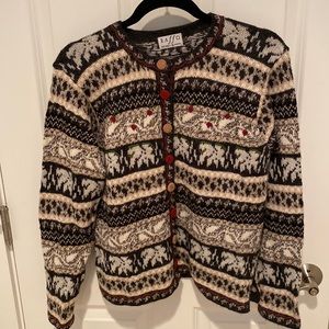 Raffa Sweater - Alpaca Cardigan Size Medium